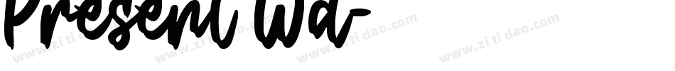 Present Wd字体转换